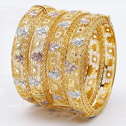 Adixyn 1PCS Colorful Hollow Bracelet For Women Vintage jewelry Ethiopian Middle Eastern bride wedding gifts