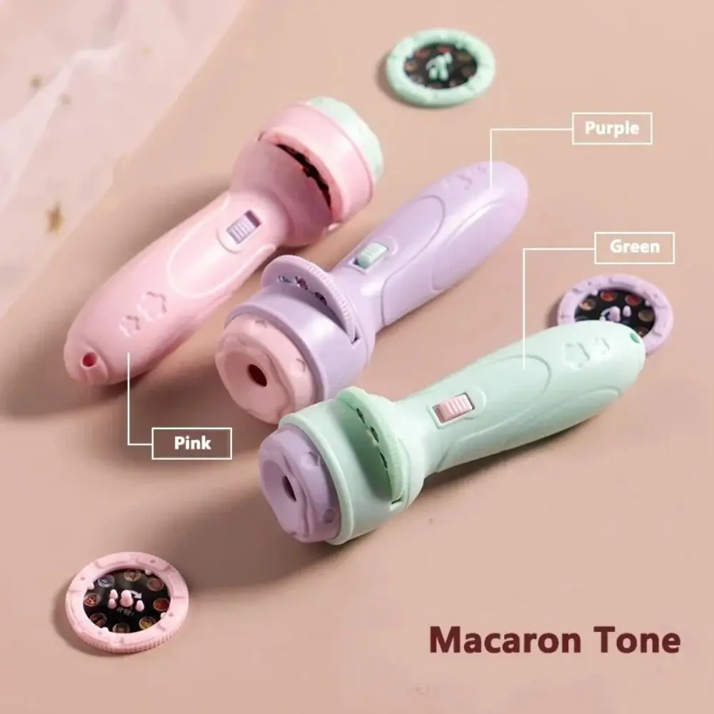 80 Patterns Projection Flashlight Torch Style Puzzle Design Development Enlightenment Function Cartoon Projector