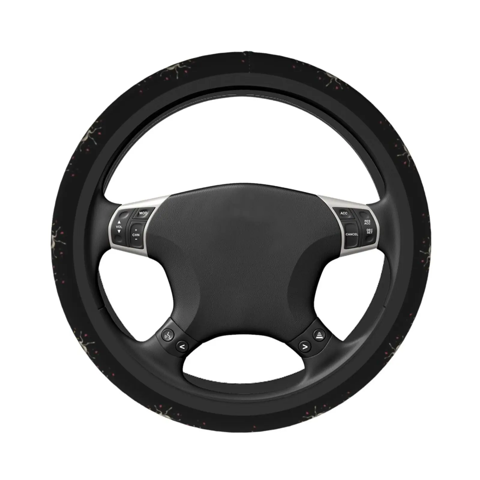 Sausage Puppy Steering Wheel Cover Car Parts Universal 15 Inch Chloroprene Rubber Elastic Breathable Anti Slip Sweat Absorbing
