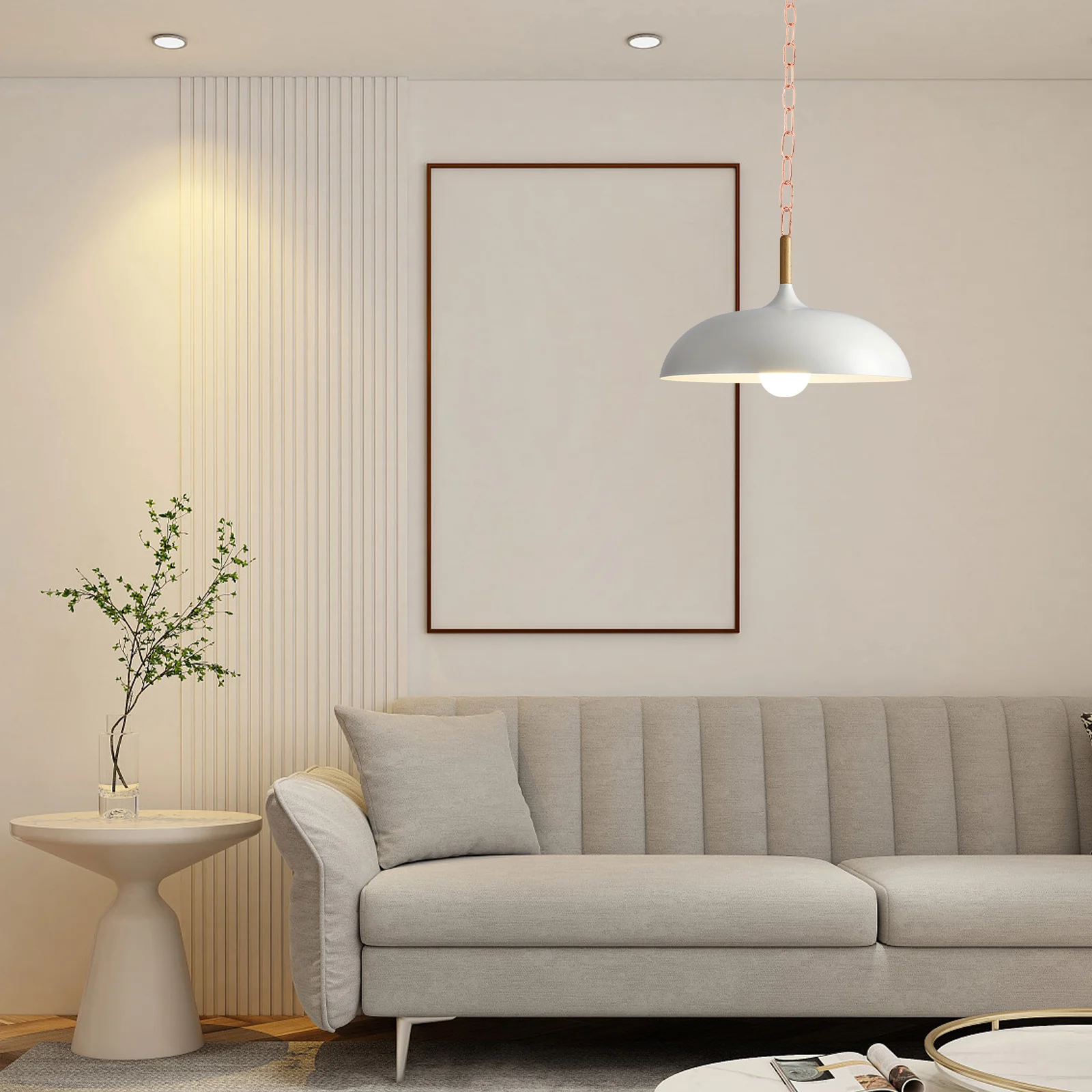 

1M Lighting Chain for Pendant Lamp - Decorative Metal Chandelier Hanging Extension - Ceiling Fixture Chain for Home Dining Room