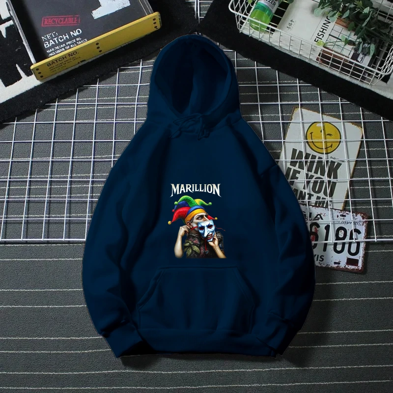 هوديي للرجال والنساء باللون الأزرق الداكن بطباعة شعار Xoriet هوديي كاجوال ملابس الشارع الشهير للارتداء اليومي والأنشطة الخارجية