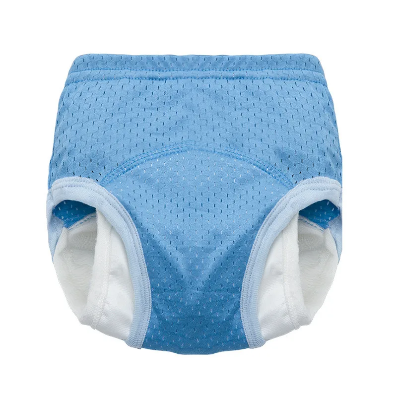 Pantalones de entrenamiento de orinal para bebés, pañales para niños pequeños, bragas de aprendizaje de inodoro reutilizables de malla transpirable,