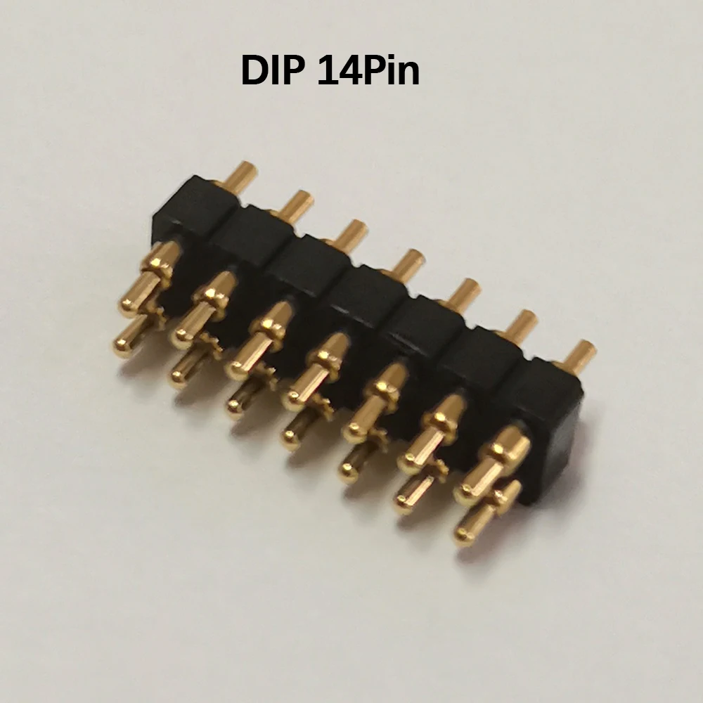 1 Stück DC-Stecker Pogo-Pin-Verbinder SMT DIP 2,54 mm Rastermaß 2345681012141620-Pin Doppelreihiger Federkontakt PCB Batterieladung – Detail 22