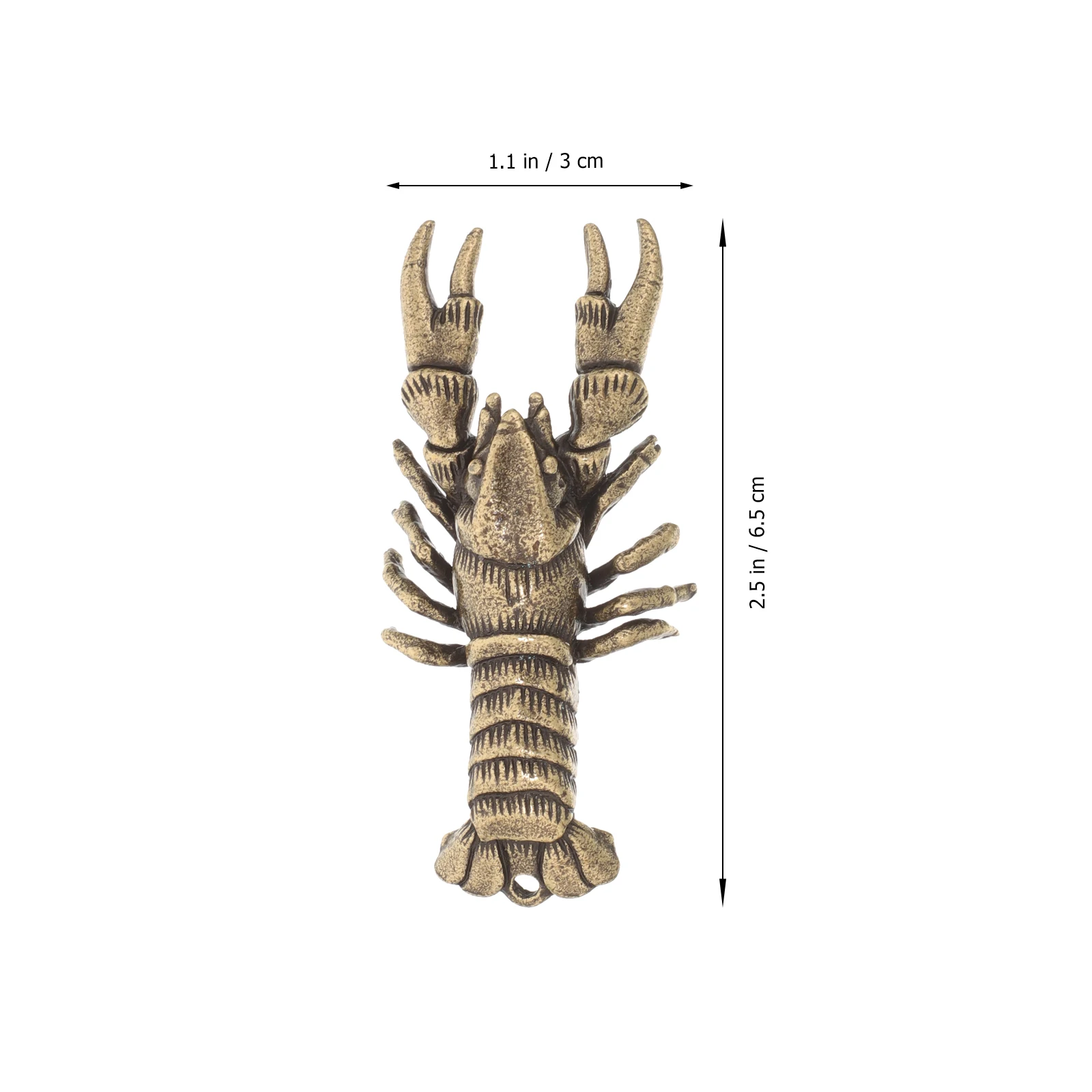 

Vintage Alloy Creative Desktop Ornament Retro Home Decor Desktop Lobster Shaped Decor Small Statue For Table Bookshelf