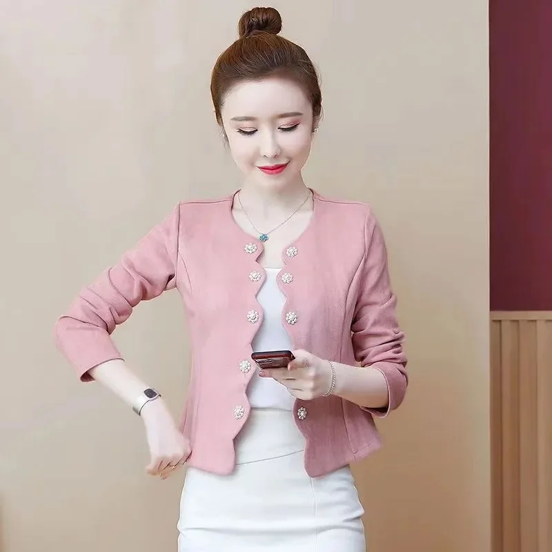 Women's Small Fragrant Short Coat 2025 Spring Autumn New Style Stylish, Slim and Western Style Outerwear with Cardigan Shawl Top