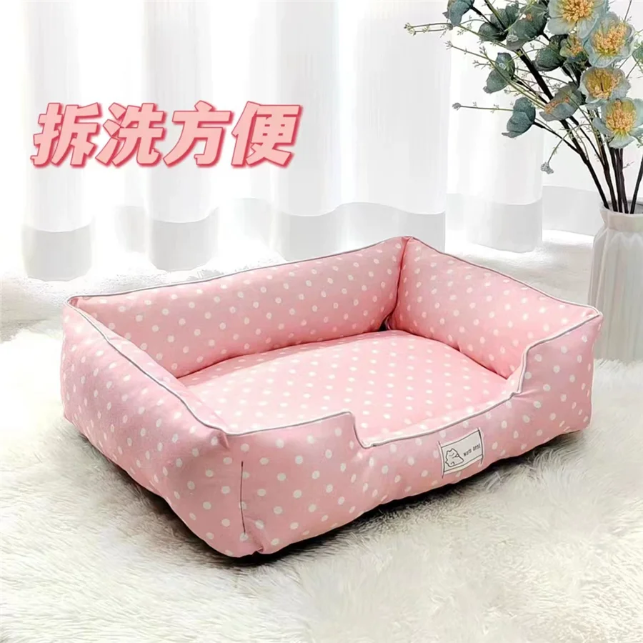2025 Dog Dot Bed Four Season Use Comfortable camas para perros dog beds for small dogs Top Quality dogs pets accessories