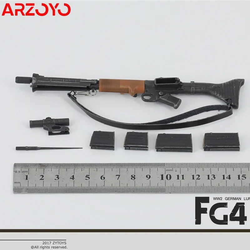 In Stock ZYTOYS ZY2001 1/6 FG42-1 WWII German Luftwaffe Weapon Model 15CM Plastic Scene Accessories Prop for 12