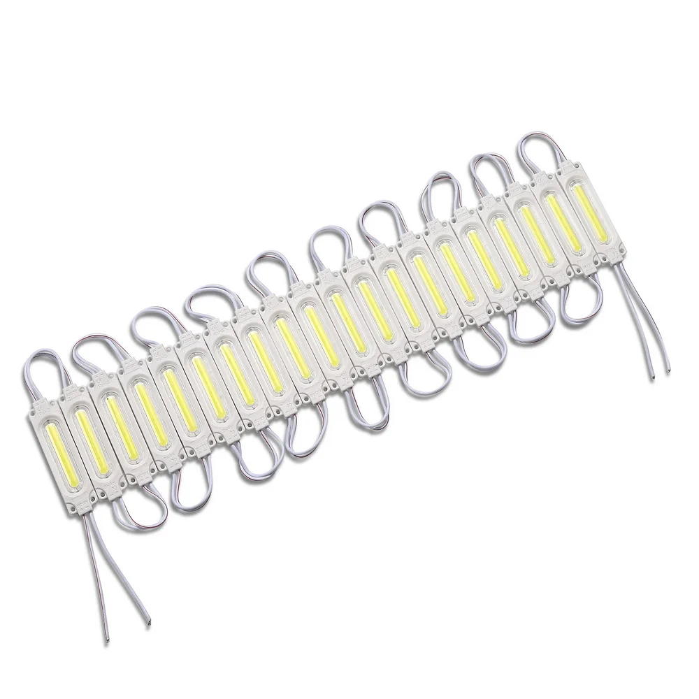 20pcs/lot Injection with Lens COB LED Module Waterproof LED Back Light Backlight for Sign Channel Letter DC12V 2W IP68