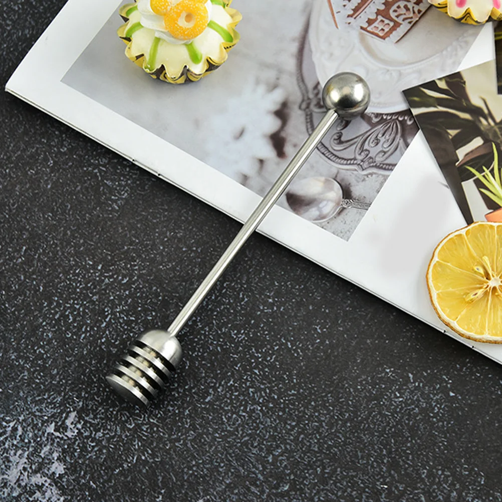 

304 Stainless Steel Honey Stirring Rods Blender for Coffee Syrup Jam Taking W Reusable Food Grade Easy Hold Practical Kitchen