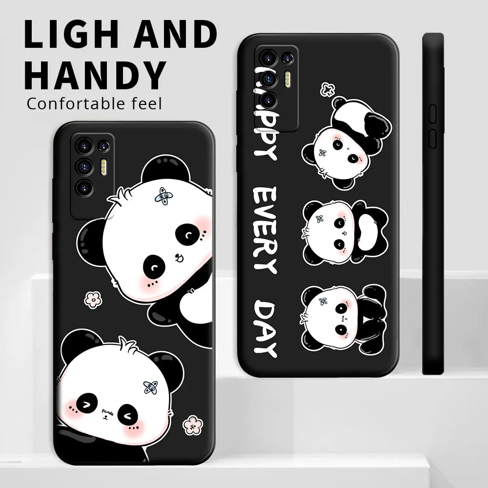 For Tecno Pova 2 Case Cartoon Panda Flower Couple Shockproof Silicone Soft Phone Case For TECNO POVA 3 /Pova 4 Pro Cover Fundas