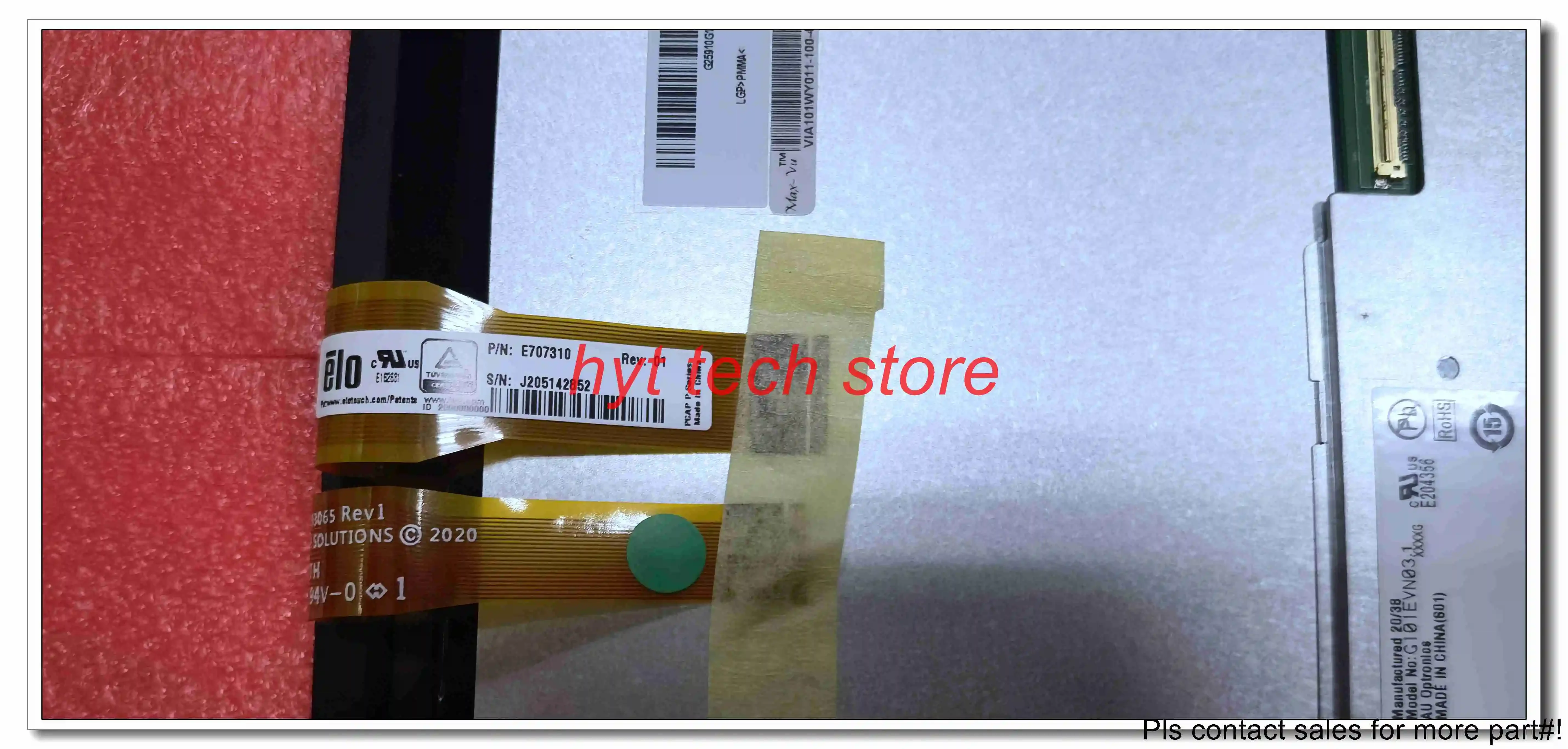 10.1 inch LCD G101EVN03.1  with ELO Touch Panel  E707310  100% tested before shipment