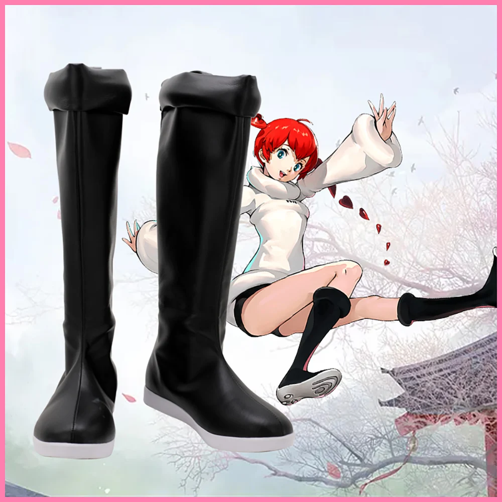 

CosplayLove Persona 5 Scramble: The Phantom Strikers P5S Sophia Black Coslay Shoes Long Boots Leather Custom Made