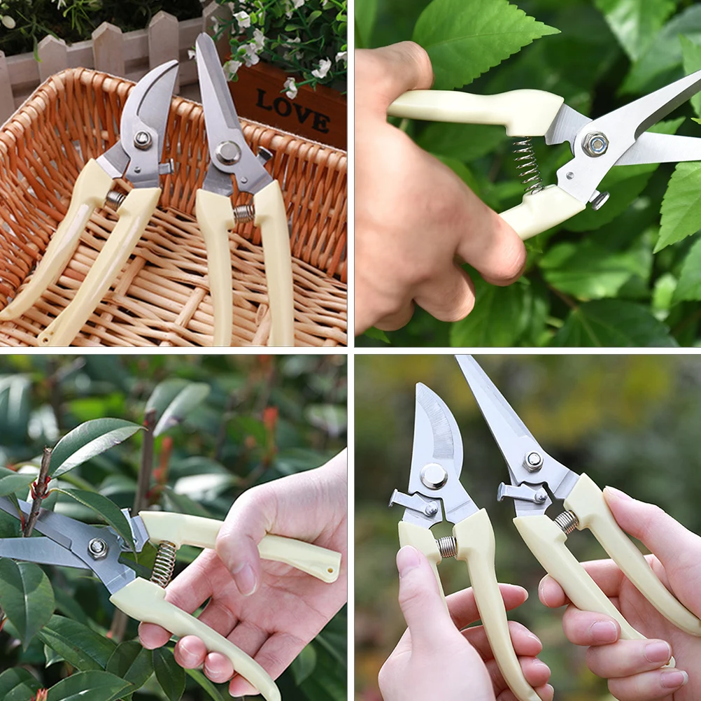 

Stainless Steel Pruning Shears Lightweight Compact Garden Tool Ergonomic One Hand Pruner Professional Grade Tree Branch Trimmer