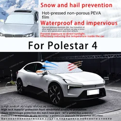 For Polestar 4 the front windshield of a car is shielded from sunlight, snow, and hail  auto tools car accessories
