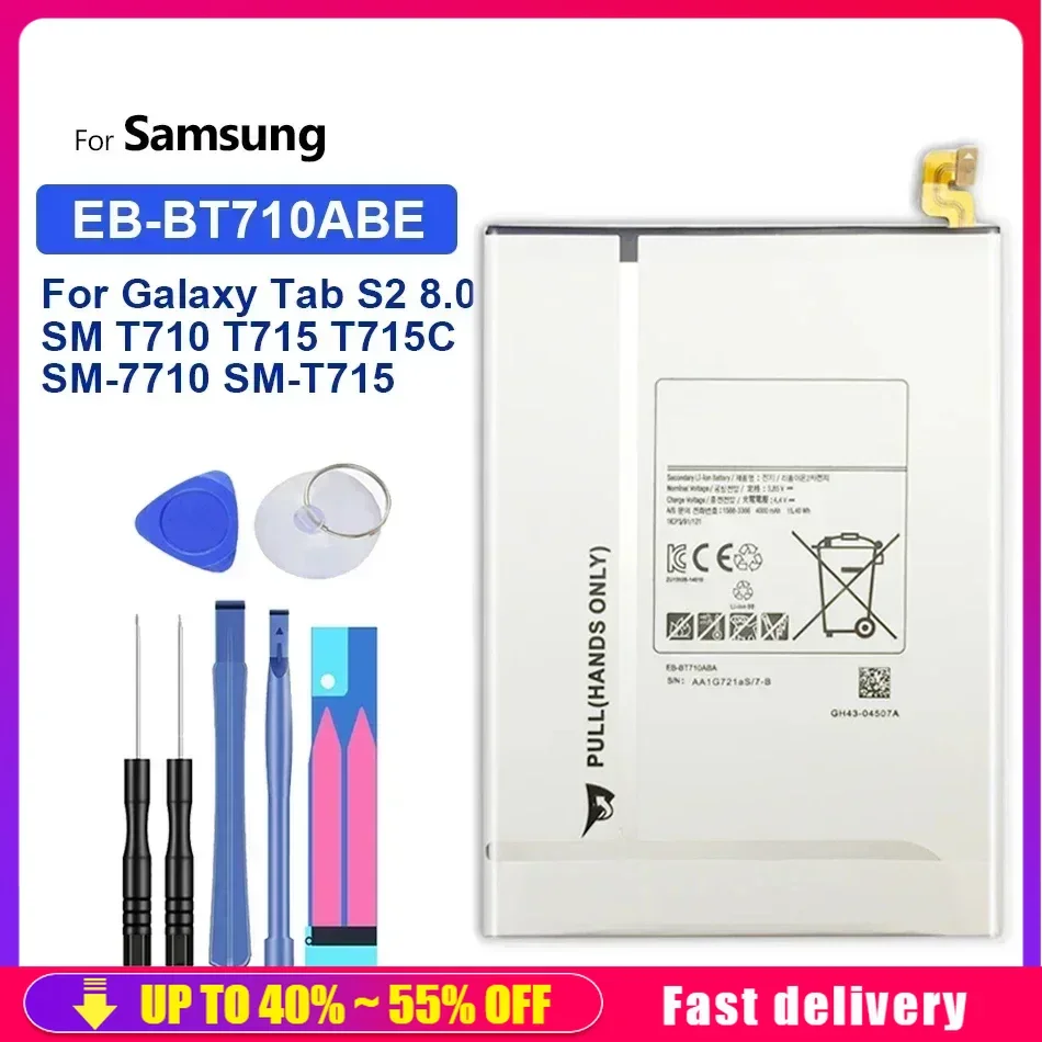 Tablet Battery For Samsung Galaxy Tab 2 3 4/Tab S S2 S3/tab A/tab E (7.0 8.0 8.4 9.6 9.7 10.1 10.5) For Pro 8.4/Note 8 10.1 12.2