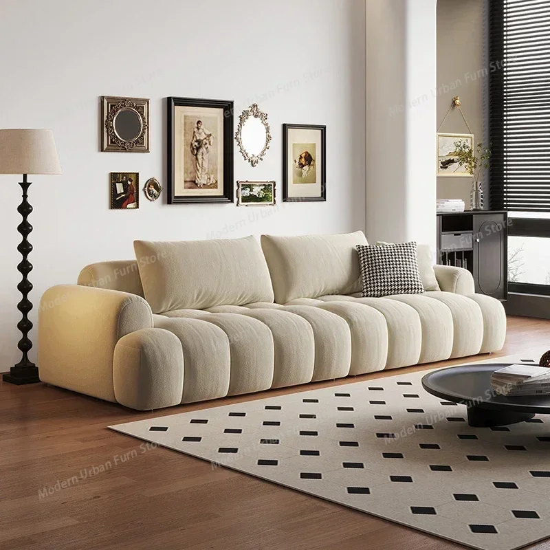 Relaxing  Living Room SofasLazy Comfortable Reclining Modern Luxury Nordic Sofa Soft Puff Woonkamer Banken Home Furniture