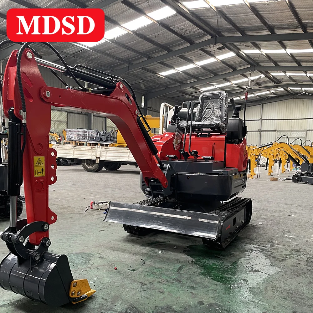 Miniescavadeira personalizada para jardim, 1.2ton, 2ton, tamanho pequeno, miniescavadeira compacta para motor kubota epa euro 5 à venda
