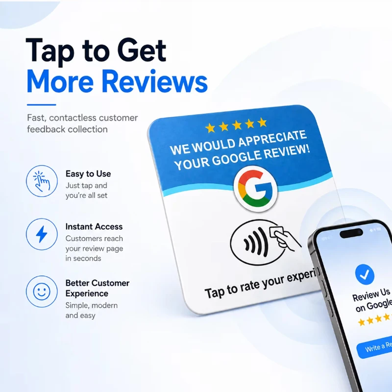 1/10pcs NTAG215 Programmable NFC Desktop Card 13.56MHz Square & Round Self‑Adhesive PVC NFC Tag for Google Menu Tap Table Access