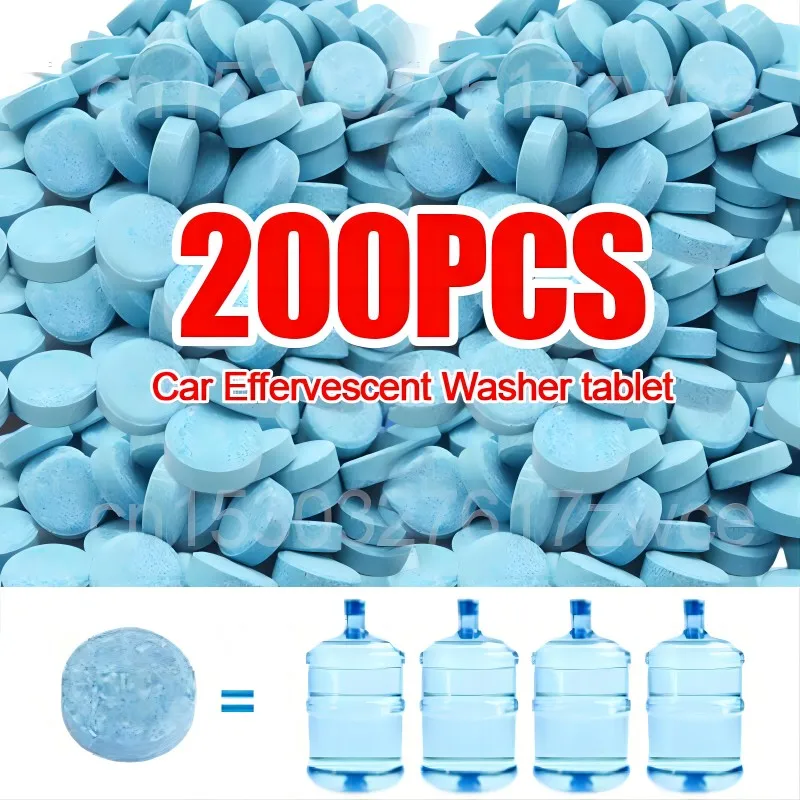 Car Windshield Cleaner Car Effervescent Tablet Glass Water Solid Cleaner Universal Automobile Accessories Spray Auto Cleaner