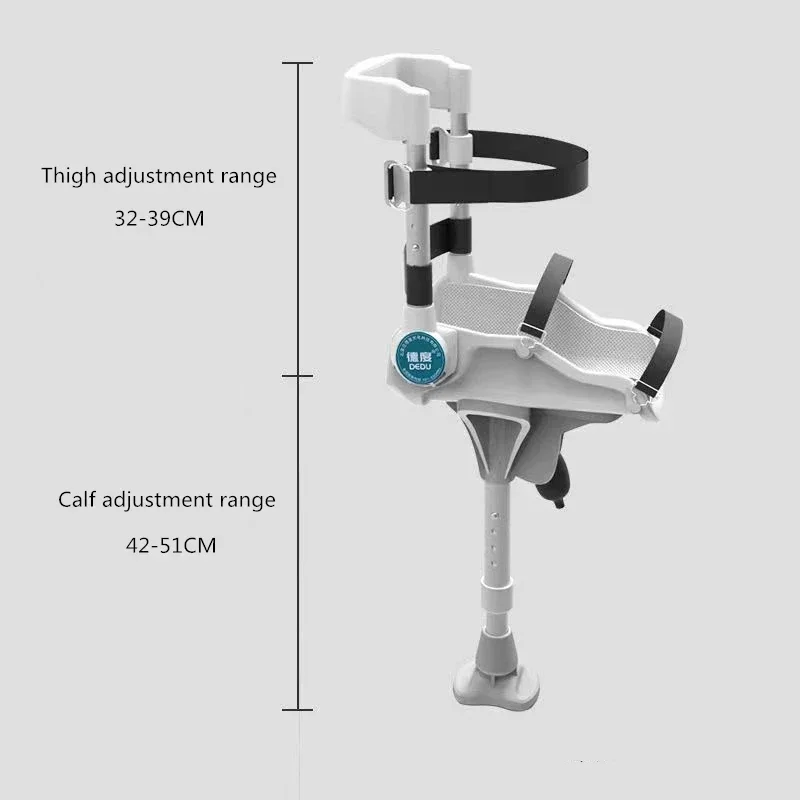 Hand Free Walking Aids Knee Crutch Walker Single-Leg Telescoping Assisted Walking Hands Free Crutch Leg Knee Mobility Support