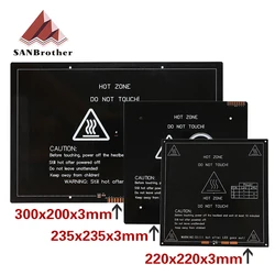 Upgrade MK3 Heatbed More 220x220/300x200/235x235mm 12V/24V Upgraded Aluminum Heated Bed Hotbed for 3D Printer Parts Impressora