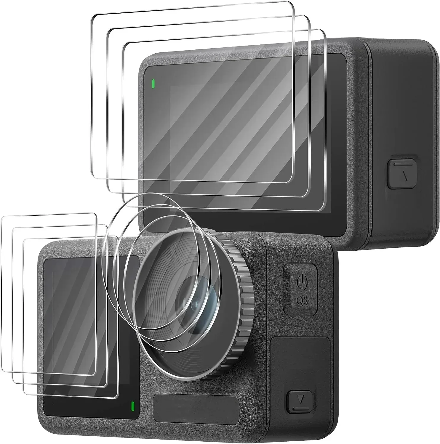 Tempered Glass for DJI OSMO Action 3 4 5 Pro Front Back Screen Protector Lens Anti-scratch Protective Film for DJI Action 5Pro