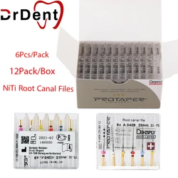 6Pcs/Box Endo Canal Root Files NiTi Super Rotary Engine Use Activated  Endodontic F3 Dentistry Tools