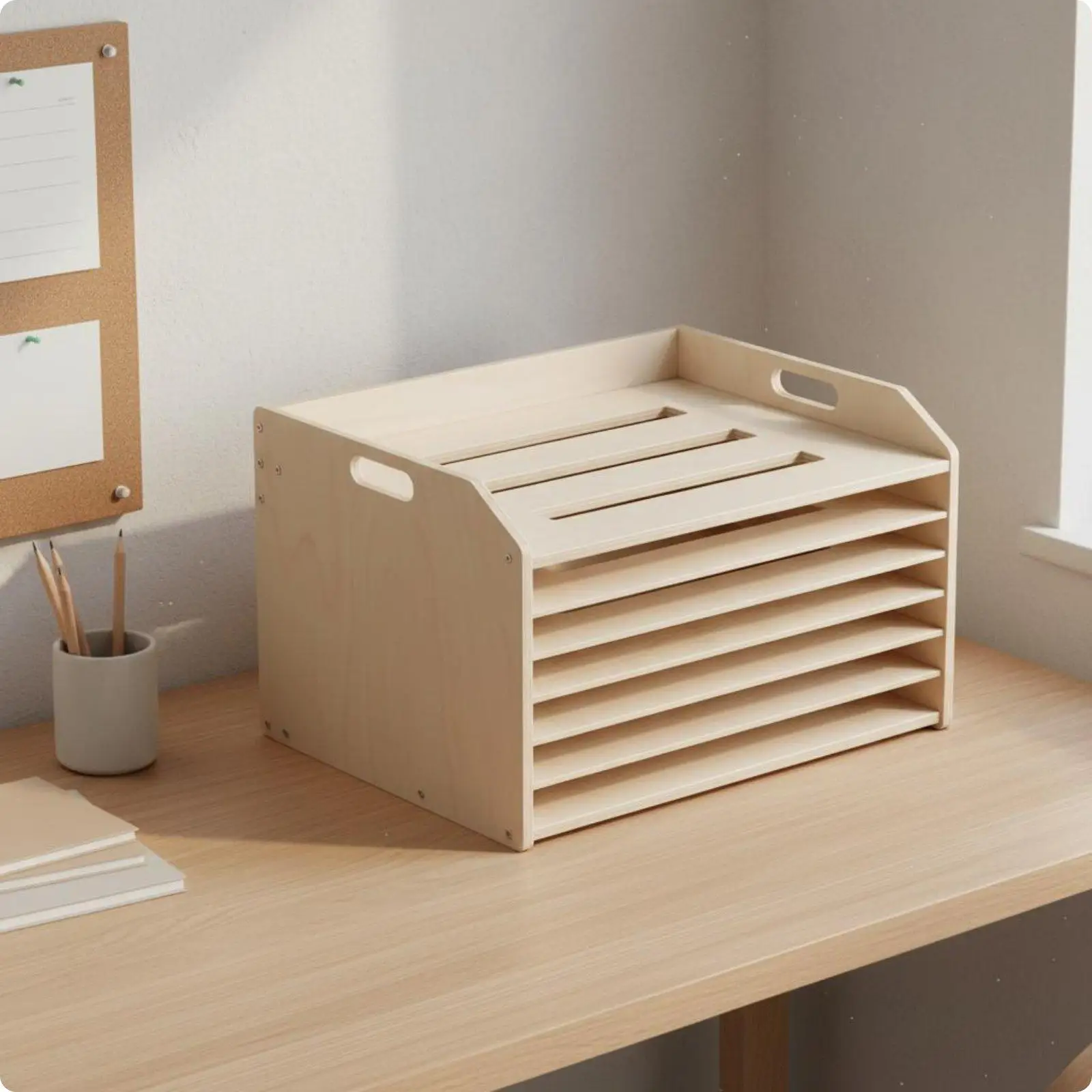 Adjustable Divider Shelf Easy to Sort Storage Furniture Space-Saving for Studio
