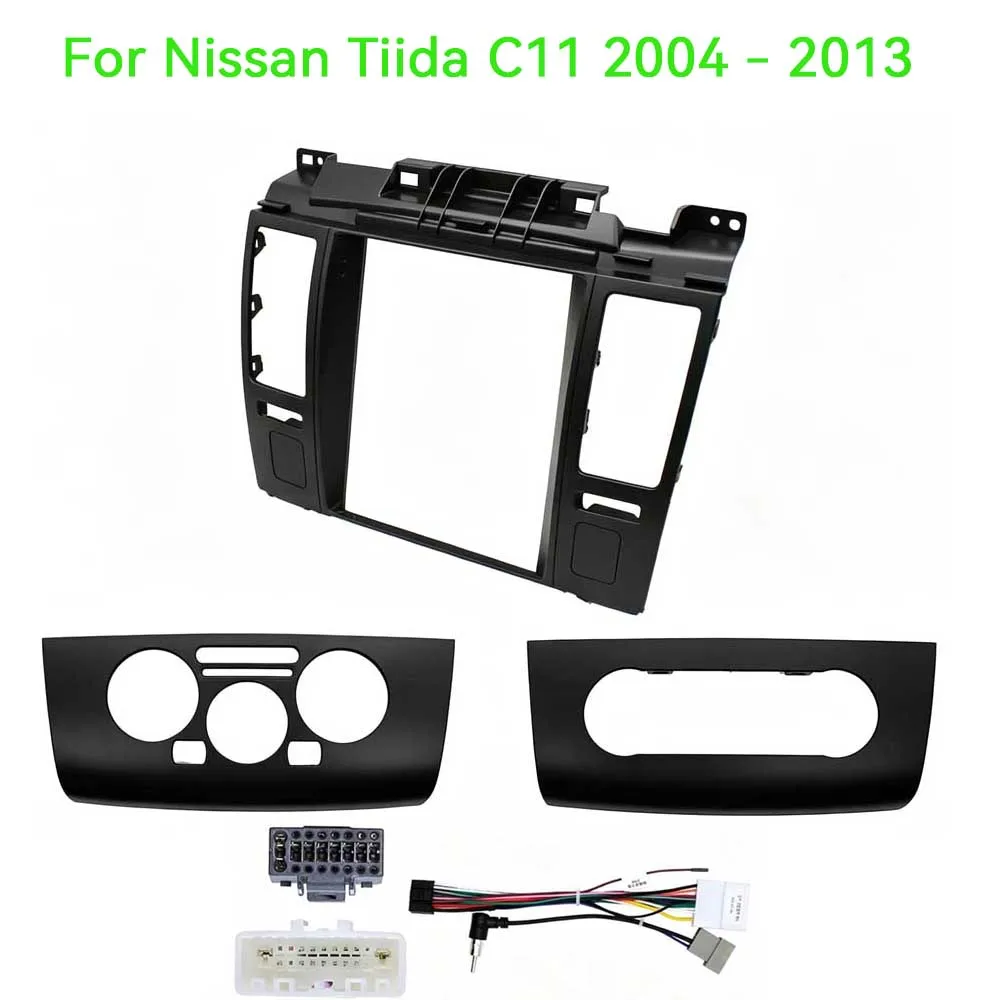 For Nissan Tiida Latio 2005-2013 Car Radio DVD GPS MP5 Android Stereo Player 2 Din Head Unit Fascia Dash Panel Frame