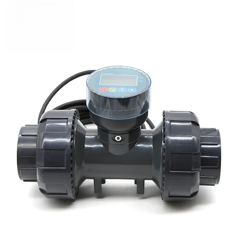 Intelligent Digital Water Flow Sensor PVC Pipe Acid and Alkali Resistance Farmland Irrigation Water Treatment 485