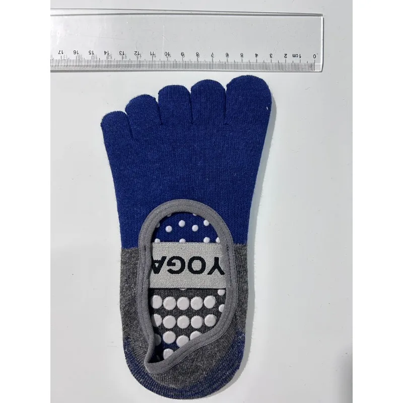1 Pair Anti Slip Yoga Socks Women Professional Pilates Grip Toe Socks Breathable Workout Fitness Barre Cotton Non Slip
