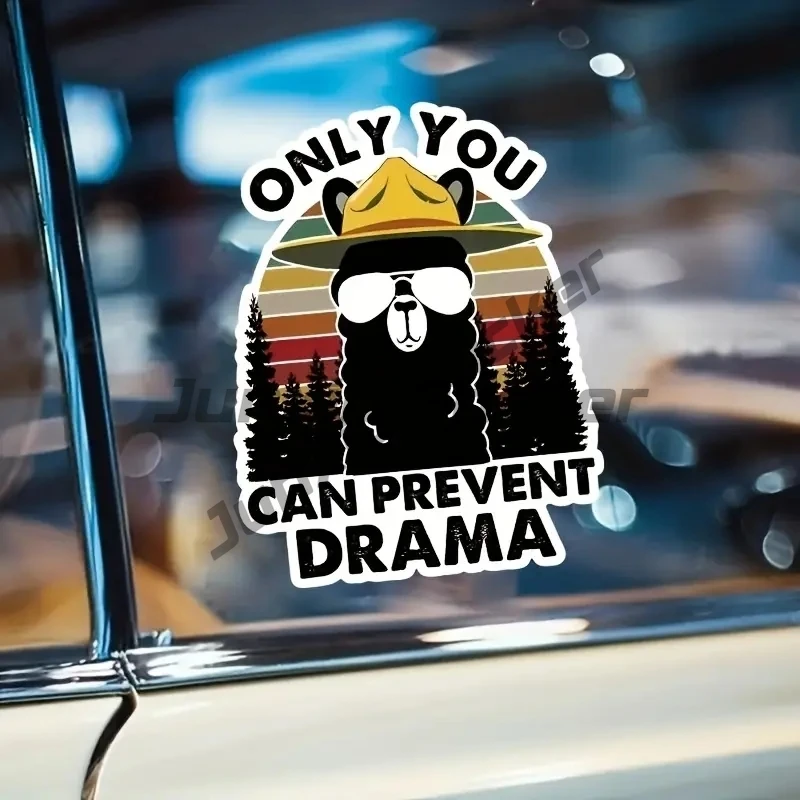 

Cool Alpaca Sticker for Car Motorcycle Computer Electric Car Wall Decoration Sticker, Positive Energy Inspiration