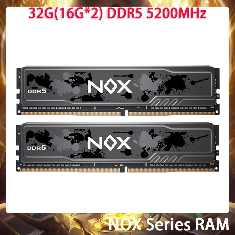 32G(16G * 2) DDR5 5200MHz NOX Série RAM Mémoire Gaming Bateau Rapide De Haute Qualité