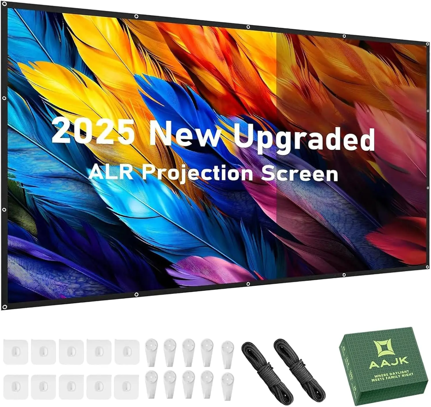 

Складной портативный экран для проектора 4K HD, 120 дюймов, 16:9, с защитой от заломов, для домашнего кинотеатра, для просмотра фильмов в помещении и на улице