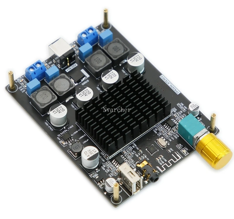 

Nvarcher TPA3250 Bluetooth U Disk Digital Amplifier Class D Dual Channel 130W+130W Stereo Audio Board