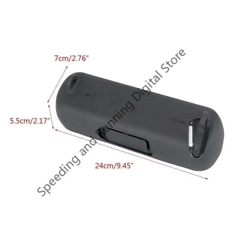 حافظة من السيليكون لمكبر الصوت Anker Soundcore Motion+ أثناء السفر مع حزام كتف