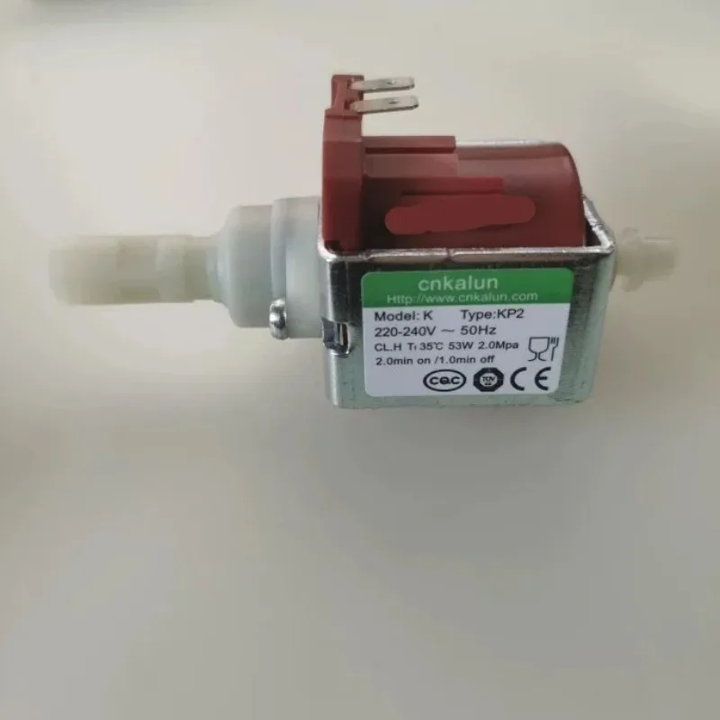 1pcs Miniature solenoid pump KP2 20bar 53W high pressure piston pump coffee machine steam plastic self-priming water pump