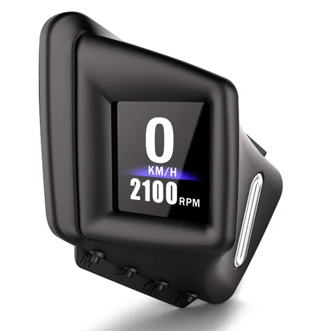 OBD2 + GPS Новый многофункциональный гаджет HUD Бортовой компьютер Накладка на стойку A Встановіть обороты Турбо Давление мас...