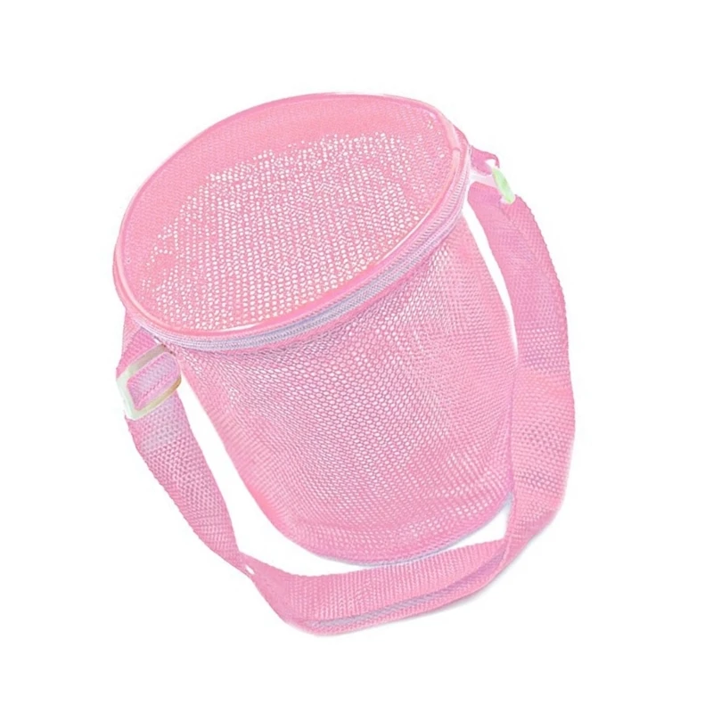 أطفال شبكة الشاطئ الحقائب قابل للتعديل حقيبة الكتف دلو الشكل تصميم حمل حقيبة 15UB #4