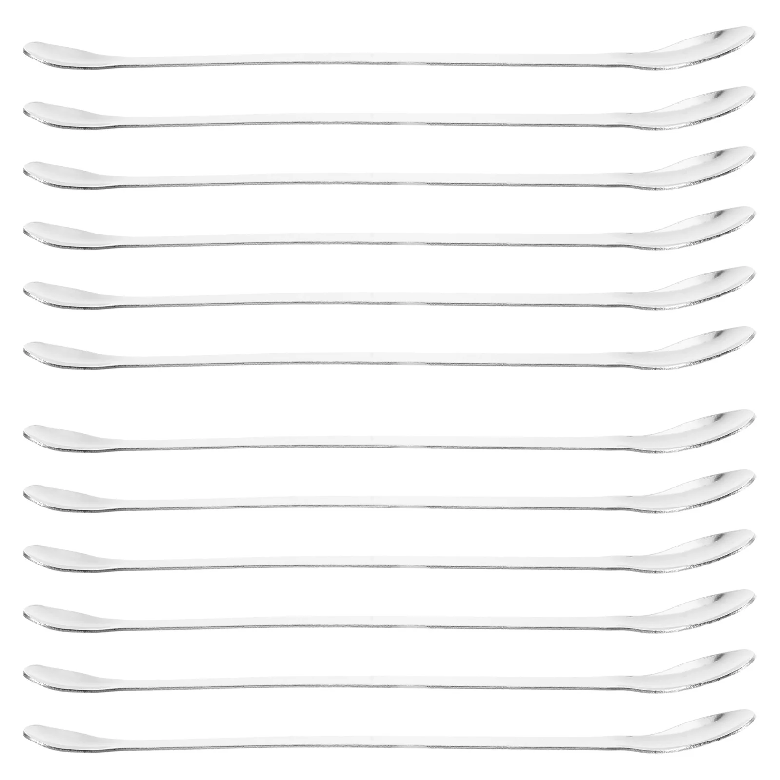 

12 Pcs Stainless Steel Double Ended Lab Sampling Spoons Laboratory Mixing Spoon Lightweight Measuring Tool for Kitchen