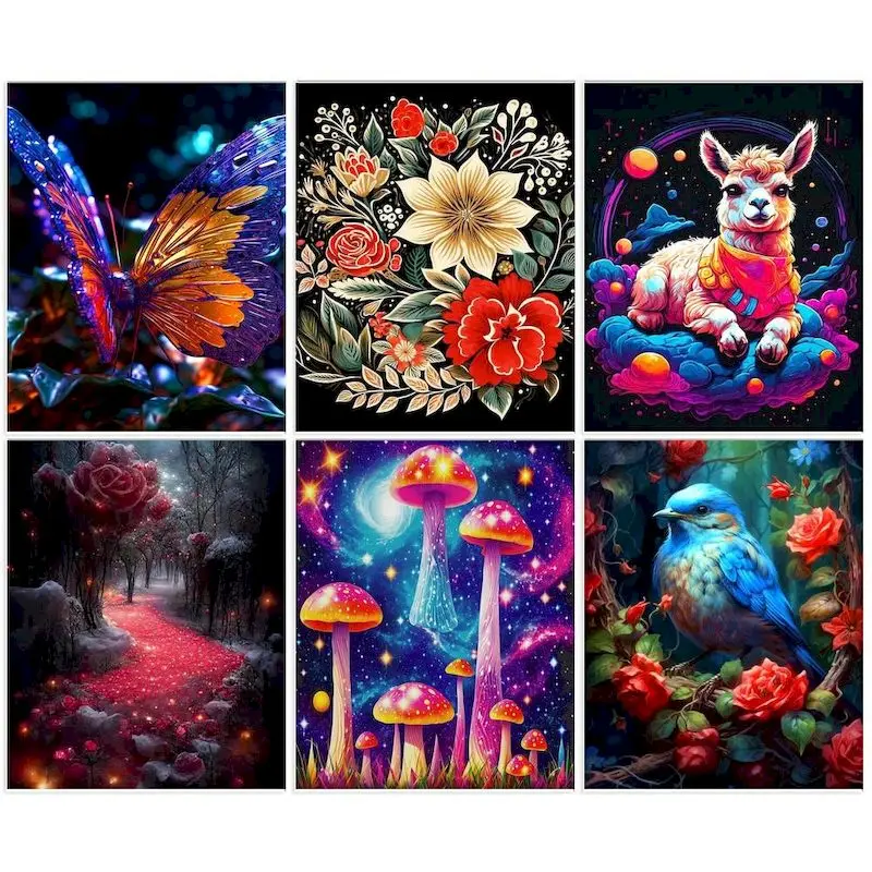

CHENISTORY Acrylic Picture By Numbers Kits Still life Acrylic Pigment Drawing Diy Painting By Numbers For Adults Diy Gift Wall D