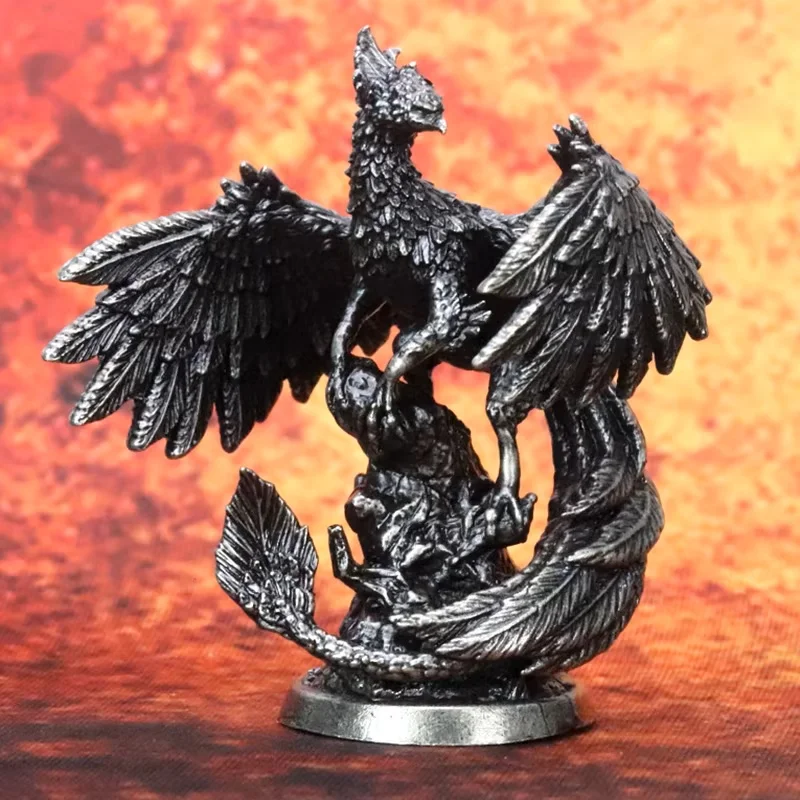 Metal Chess Pieces in Board Game Copper Figurines Soldier Elemental Evil Mini Figurines Miniatures Decoration Crafts