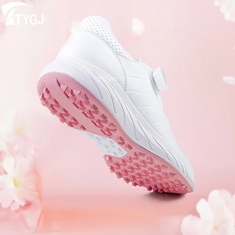 TTYGJ Golf Shoes Women Waterproof New Golf Sneakers Outdoor Walking Anti Slip Athletic Sneakers Lady Lightweight Sports Shoes