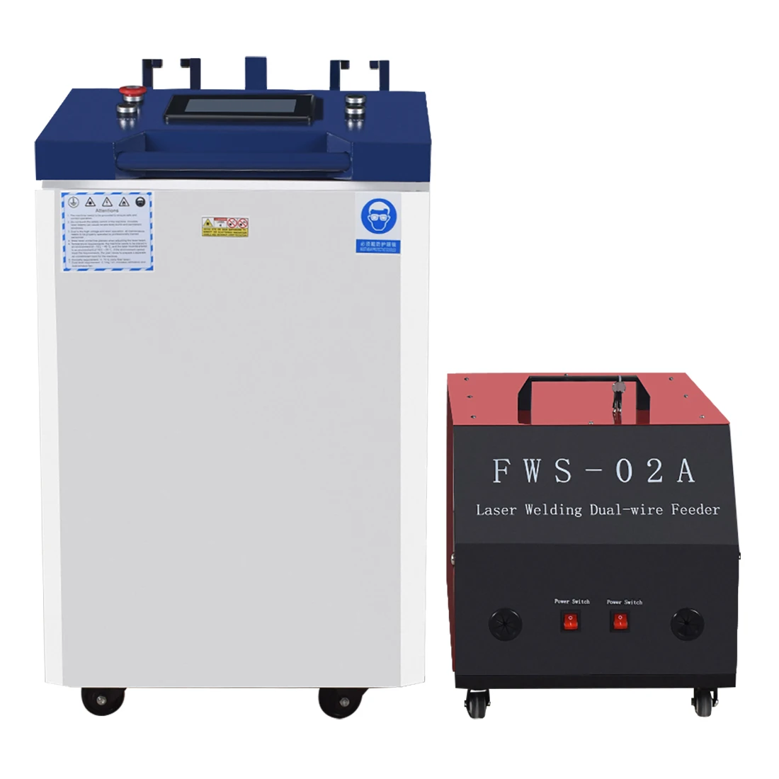 3000W Raycus Laser Welder Dual Wire Feeder 4 in 1 Laser Welding Cleaning Cutting for Metal Double Pendulum Laser Welding Machine