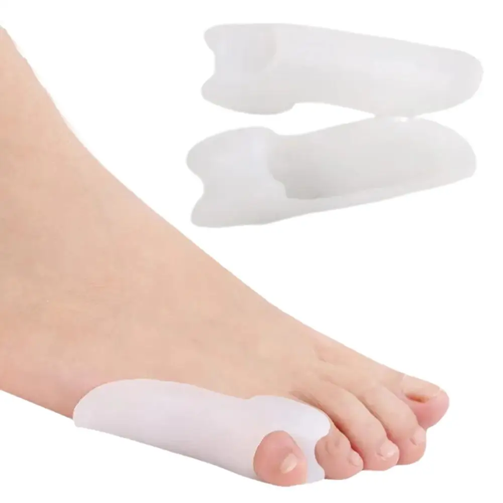 2Pcs Gel Pinky Bunion Corrector Little Toe Separator Bunionette Pads Toe for Pain Relief of Corn Callus and Blisters