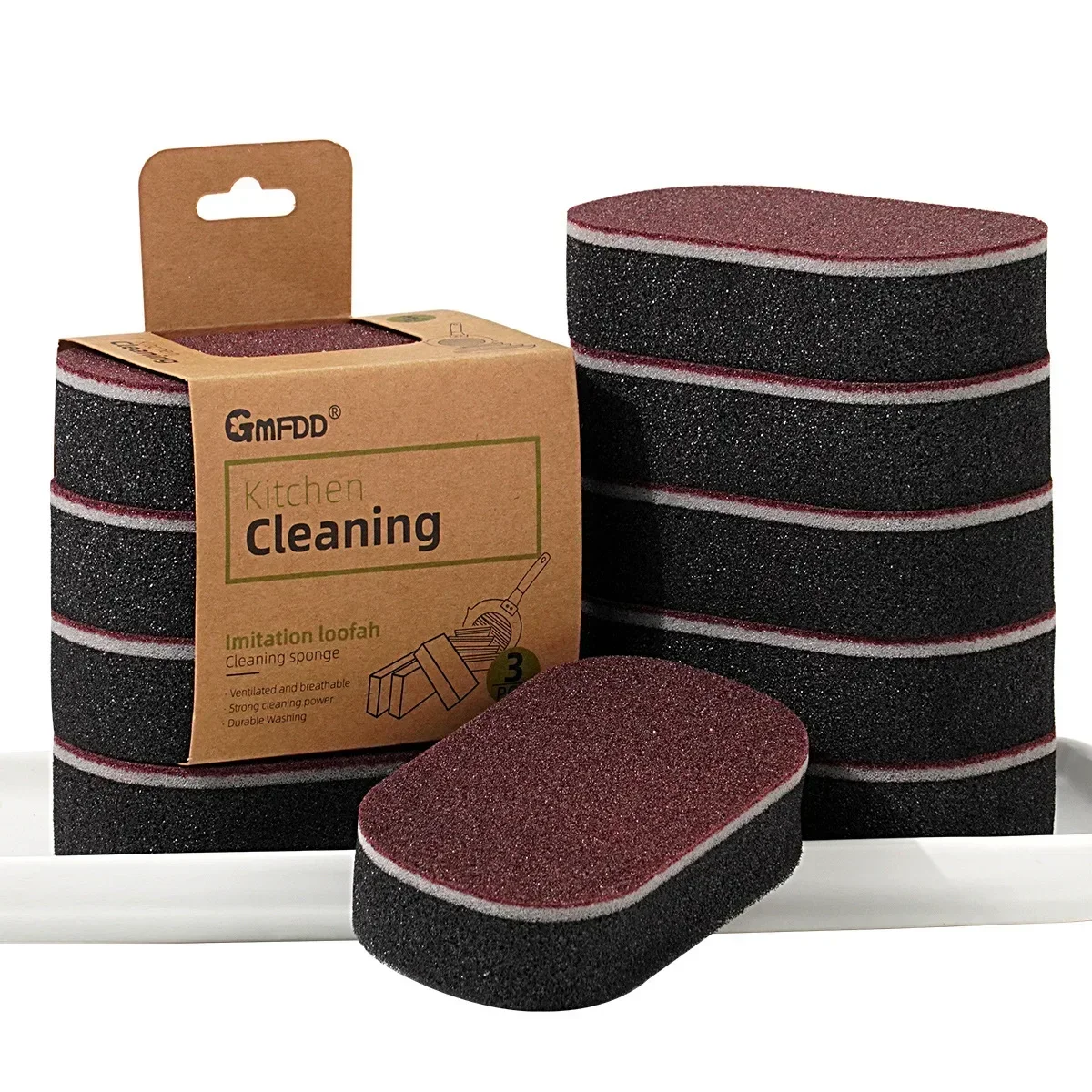 

Magic Cleaning Sponges Double -sided Reusable Pan Pot Dishwashing Scouring Pads Household Kitchen Sponge Wipes Brush Clean Tools