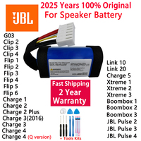 100% Original Rechargeable Battery For JBL Speaker Clip Charge Boombox Pulse Xtreme Flip 1 2 3 4 5 6 Link 10 20 Battery Bateria