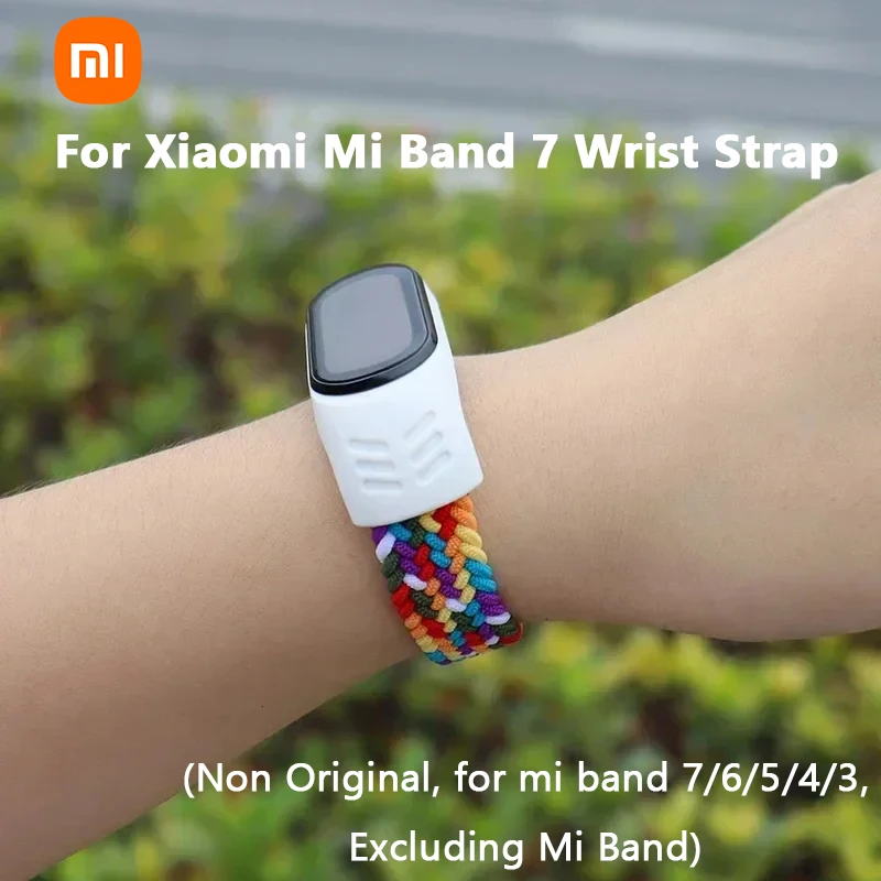 

Не оригинальный ремешок Xiaomi Mi Band 7, нейлоновый плетеный браслет SOLO LOOP Pulseira, цветной браслет Mi Band7 для Xiaomi Correa Smart Band 7