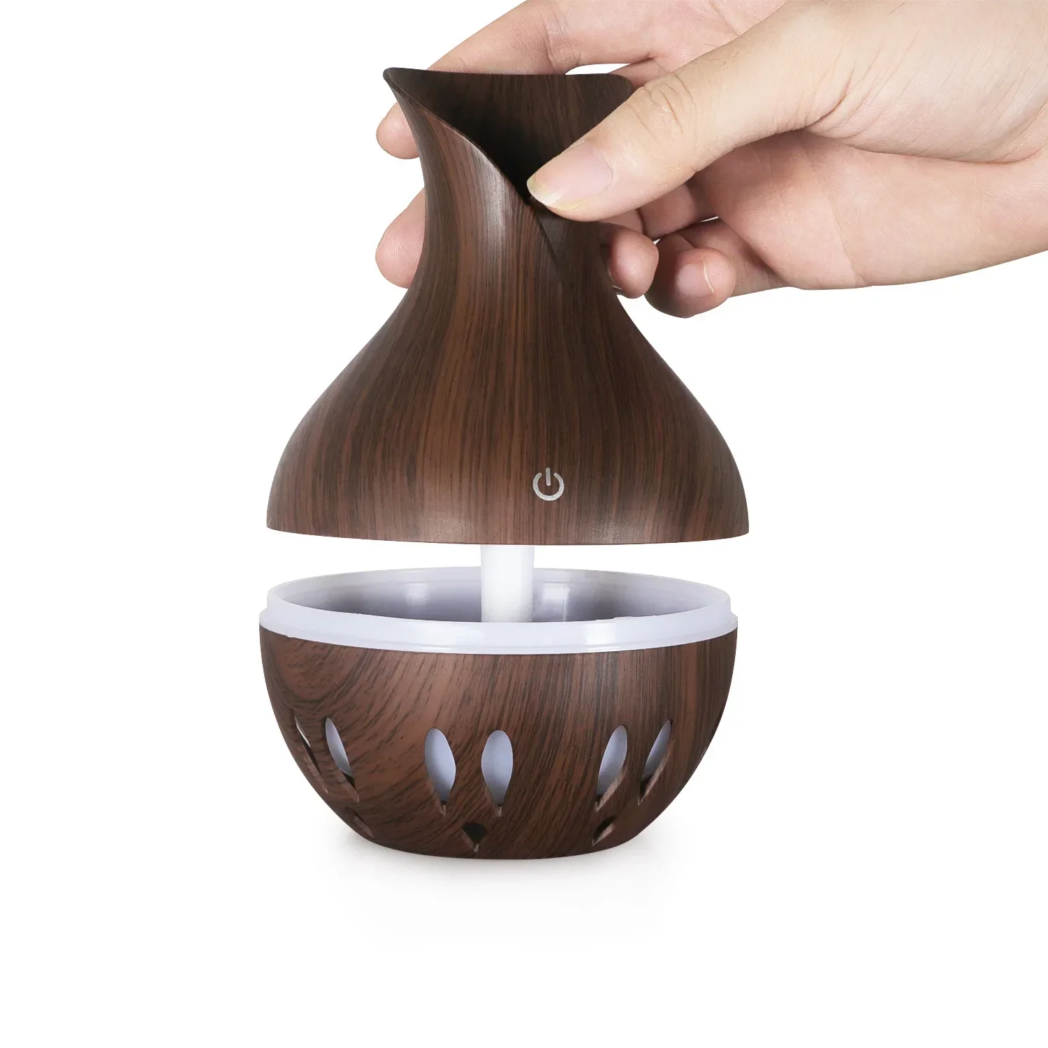 130ML Mini Humidifier USB Ultrasonic Air Humidifier LED Lamp Essential Oil Diffuser Car Purifier Aroma Anion Mist Maker Portable