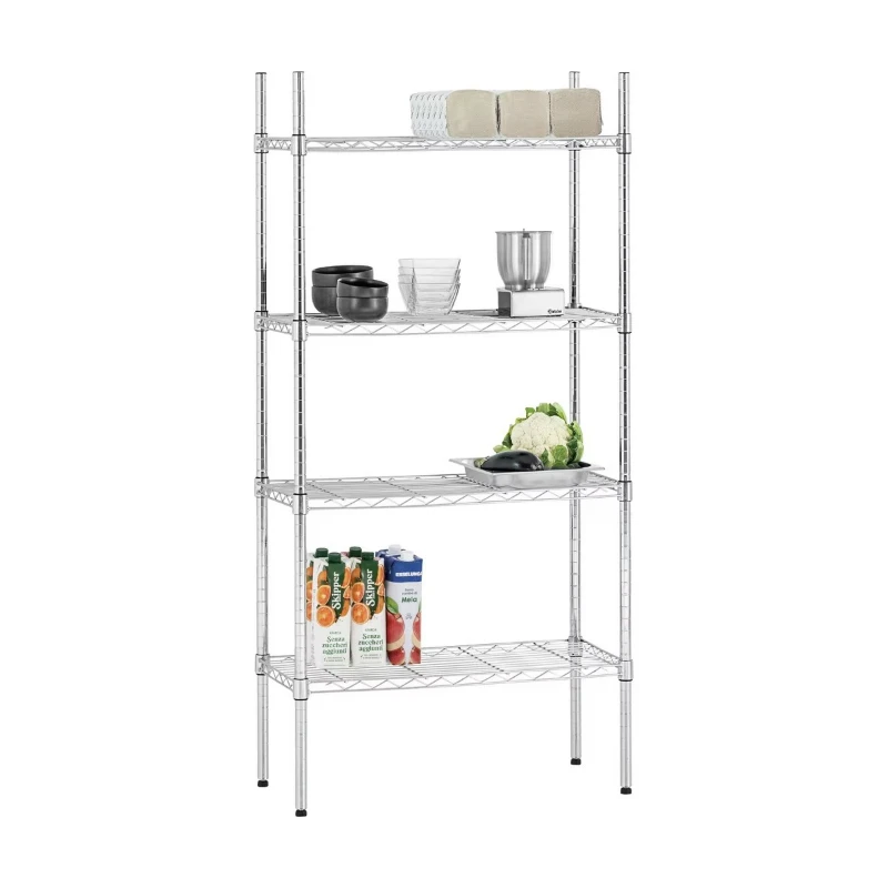 Kitchen Storage Rack 4760-4 Floor Multifunctional Freestanding Simple Design